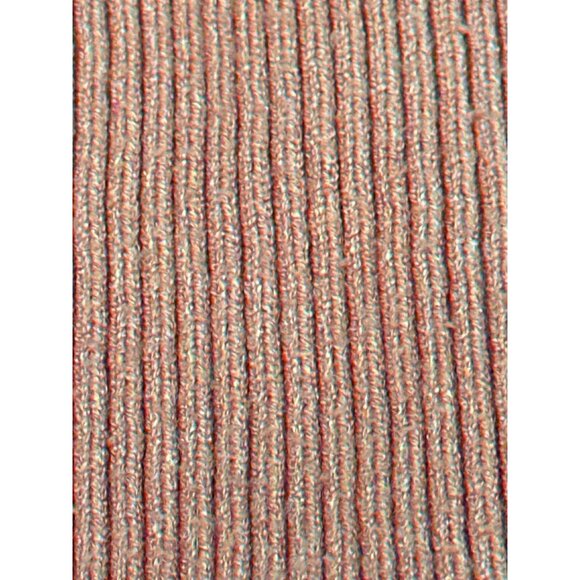 CCC Brown Cutout Sweater Ribbed Knit Gigi Neckline Bishop Sleeves Size Extra LG - Picture 8 of 8